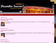 Tablet Screenshot of chennaidecemberseason.com